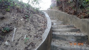 steep stairs