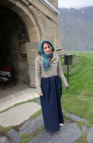 In some churches ladies have to wear a skirt