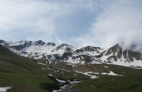 More snowy mountains