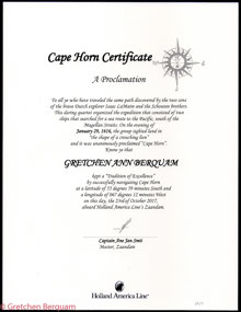 We were certified