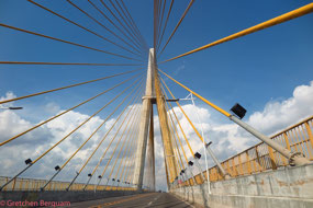 Driving over the bridge