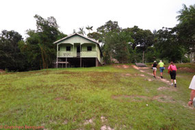 Walking up to the farm house