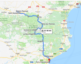 Route for today