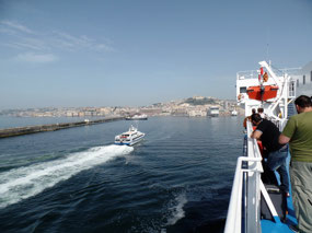 Approaching  Naples