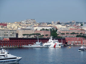 Naples looks nice  from a distance