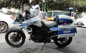 Police bikes in Sardina