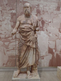 Marble statue of Philosopher
