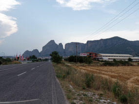 Arriving at Meteora