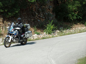 Herman on his Honda