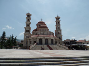 Church in the centre of KorceAlbania