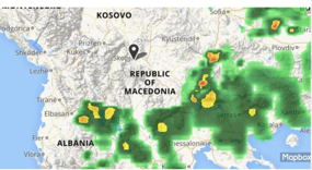 The storm cells blocking our way