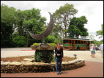 Jody In Front Of The Crescent Hotel