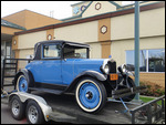 Old Chevy in the Parking Lot at the Hotel