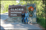 Glacier - Jody & Rick at the Entrance