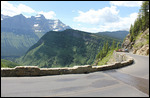 Glacier Mountainside Road