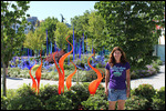 Chihuly - Jody in the Garden 