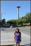 Needle - Jody Outside the Space Needle