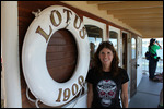 Jody with Housboat Life Preserver