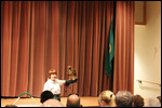Center - Handler Demonstrates Red Tailed Hawk