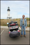 Yaquina - Rick & the Bike at the Lighthouse