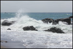 Hwy 1 - Scenic Overlook - Waves Crashing