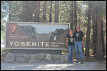 Yosemite - Rick & Jody at Entrance Sign