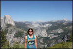 Yosemite - Jody at Glacier Point Overlook