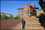 Zion - Jody at the Entrance