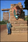 Zion - Rick at the Entrance
