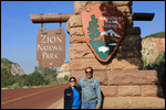 Zion - Rick & Jody at the Entrance