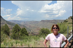 Salt River Canyon - Jody at Scenic Overlook