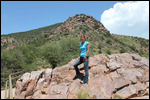 Coronado- Jody Climbing at Scenic Overlook