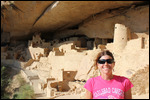 Mesa Verde - Jody at Cliff Palace Ruins