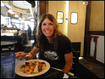Jody Enjoying Her Birthday Dinner