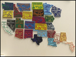 Refrigerator Magnets of the States We Visited