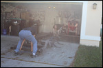 Rick & Jimmy Moving the Frame into the Garage