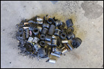Pile of Removed Rubber Bushings