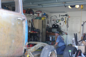 Rick Unloading the Truck