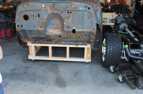 Cab Sitting on the Cab Dolly