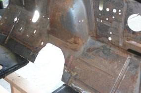 Toe Plate Cutout Interior View