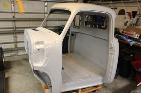Cab After Media Blast & Epoxy Primer