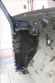 Driver's Kick Plate Welded (Inside View)