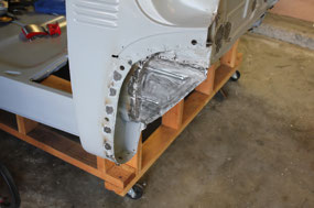 Passenger's Kick Plate Welded (Outside View)