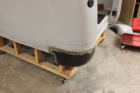 Cab Corner Installed (Rear View)