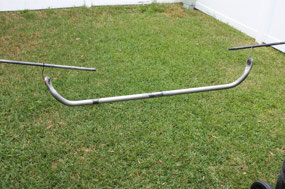 Narrowed Sway Bar Ready for Paint