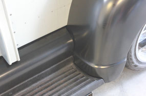 Bed Splash Pan Installed