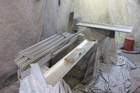 Painting Cross Sills and Roll Pan