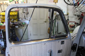 Stainless Door Trim Installed