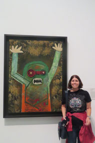 Tate Modern - Jody with Enrico Baj - Fire! Fire! 