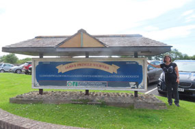 Llanfairpwllgwyngyll - Jody at Sign